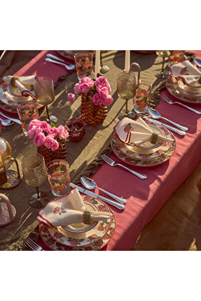 Bella Maison Rose Porselen 24 Parça 6 Kişilik Yemek Takımı