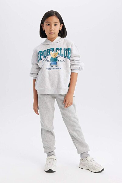 DeFacto Kız Çocuk Basic Düz Jogger Eşofman Altı D7009A824WN
