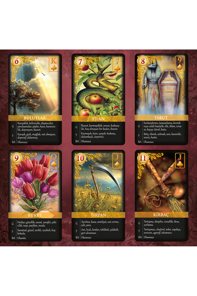 İkilem Yayınevi Mistik Düşler Lenormand Destesi / 39 Kart Açıklamalı Tarot Kehanet Deste