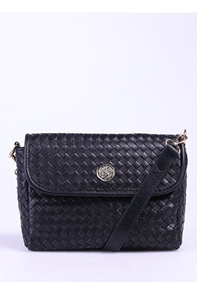 Vince Camuto Siyah Kadın Deri Çapraz Çanta BRAID-SUAREZ