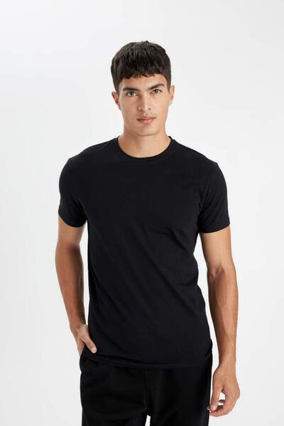 DeFacto Slim Fit Slim Fit Crew Neck Top D3515Ax24Au
