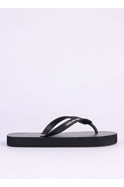 Armani Exchange Siyah Kadın Plaj Terliği XDQ010XV700N642
