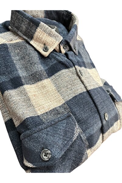 ABBİATİ KIŞLIK KALIN BEJ LACİVERT Renkli , RAHAT KALIP ÇİFT CEPLİ BABA ODUNCU...