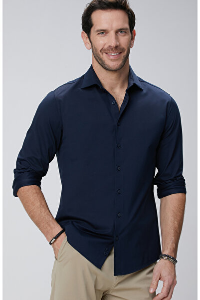 Network N-Tech Lacivert Gömlek