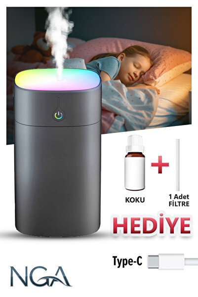 NGA 400 ml Ultrasonik Ledli Hava Nemlendirici Buhar Makinesi Ve Aroma Difüzör...