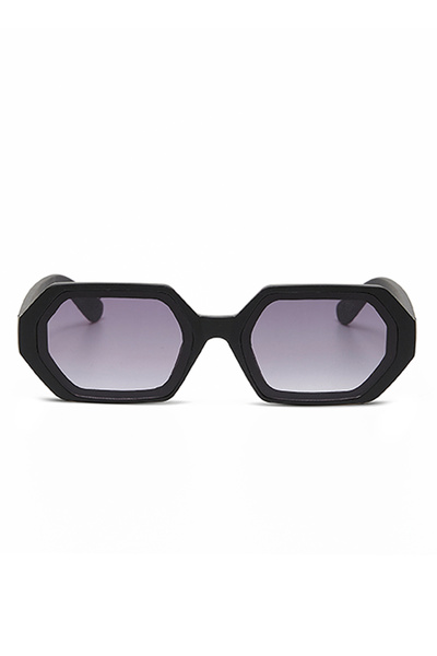 Okkia Andrea Hexagon Unisex Sunglasses Black Ok022-Bk