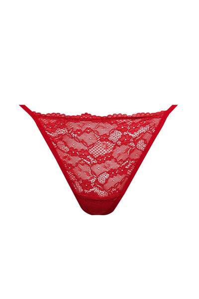 DeFacto Fall in Love Red Lace String Slip Panties B4834Ax24Wn