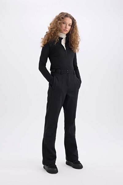 DeFacto DeFactoFit Regular Fit Sporcu Cepli Softshell Kayak Pantolonu D0017AX24WN