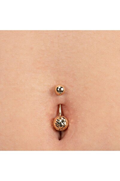 Piano Jewellery Shine Toplu Altın Göbek Piercing Tek Olarak Satılır