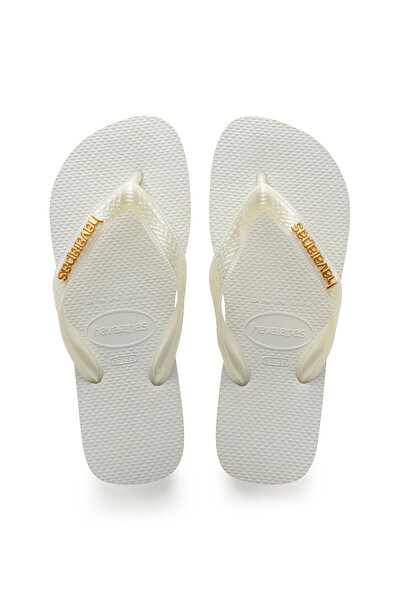 Havaianas Papuci cu logo metalic alb - 4127244 -0001