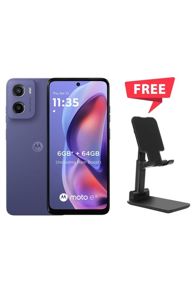 Motorola E15 4G Dual SIM Fresh Lavender 2GB RAM 64GB With Gift - Middle East Version
