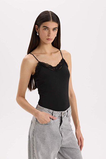 DeFacto Πρωτοχρονιάτικο εσώρουχο με λεπτή εφαρμογή με V λαιμόκοψη 3201234