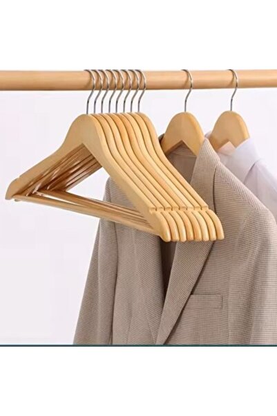 KULVARAVM 36 de bucăți din lemn natural pentru agățat de haine, organizator d...