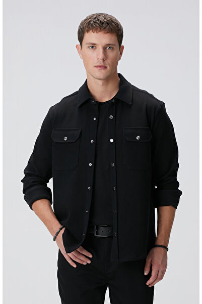Network Siyah Dış Gömlek