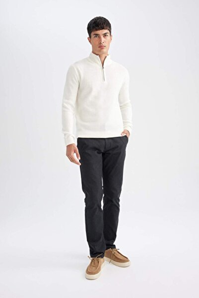 DeFacto Chino Pantolon Regular Fit Normal Kesim Cepli Düz Paça D1050AX24WN