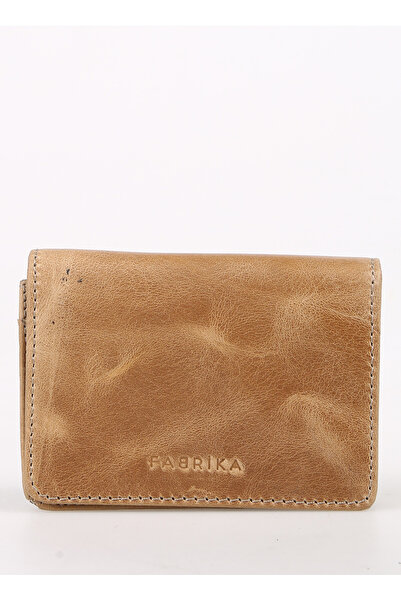 Fabrika Bej Erkek Cüzdan Frk 336 Crayz Deri Bej
