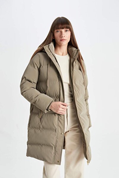 DeFacto Bunda s dlouhým rukávem – vodoodpudivá, s kapucí, na zip a kapsami C3849Ax24Wn