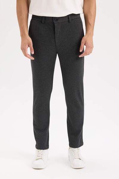 DeFacto Gabardine Tailored Trousers - Pockets, Straight Leg A8102Ax24Au