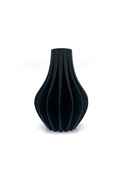 Home Luna Black Vase 20X15Cm
