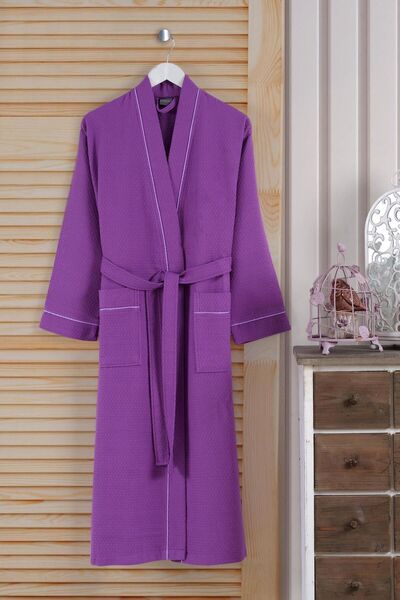 VAROL Dama Series Кімоно з пікантним коміром Халат-халат Халат-халат з пікантним коміром