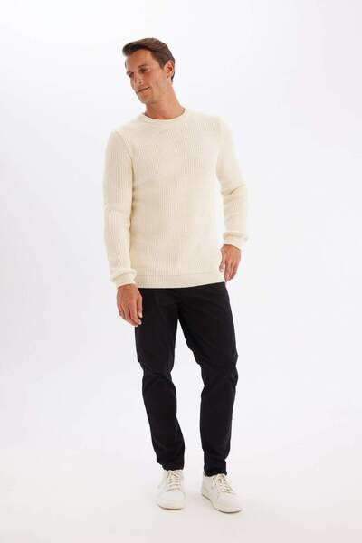 DeFacto Chino Canvas Pants Tapered Fit Pocket C9443Ax24Au