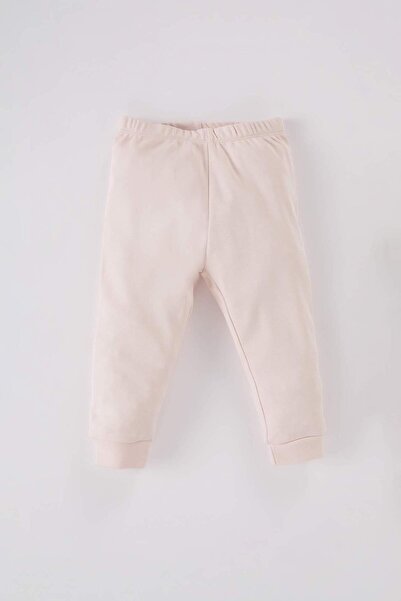 DeFacto Kız Bebek Pijama Takımı Balerin Baskılı Uzun Kollu Üst Beli Lastikli Uzun Alt D5366A524WN