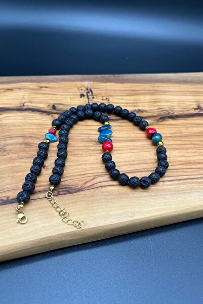 Balzamin Design قلادة حجر طبيعي للجنسين من بروتيكتيف إنيرجي، تصميم يدوي الصنع للجنسين