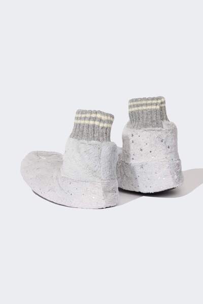 DeFacto Γυναικείες μπότες με επίπεδη σόλα για το σπίτι D3408AX24AU