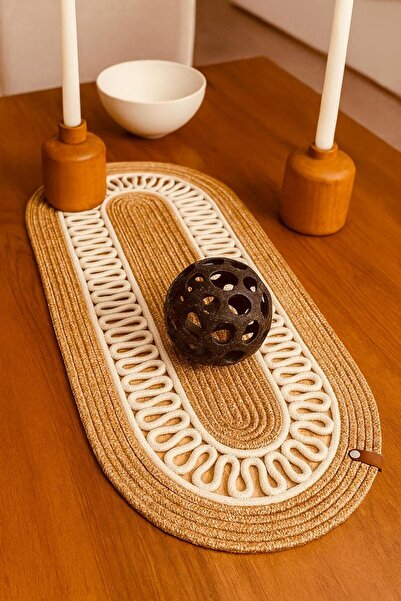 ModaCardin Jute, Wicker, Runner, American Service, Souple, Table Cover, Coffee Table Cover, Decor, Respirator