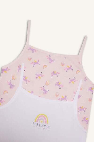 DeFacto Κοριτσίστικο εμπριμέ μονόχρωμο 2 τεμαχίων C4169A824AU