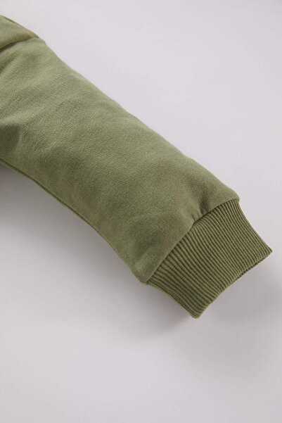 DeFacto Erkek Bebek 2'li Takım Baskılı Sweatshirt Beli Lastikli Alt D6768A524WN