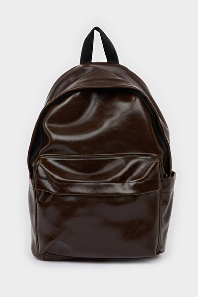 DeFacto Men's Faux Leather Backpack E0691Axns
