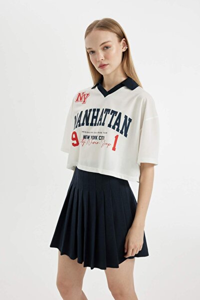 DeFacto Tricou cu mânecă scurtă cu imprimeu oversize Coool D4726AX24HS