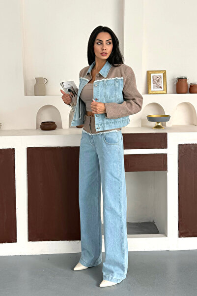 Ortaya Çık Σετ τζιν τζιν μπουφάν και παντελόνι