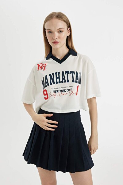 DeFacto Tricou cu mânecă scurtă cu imprimeu oversize Coool D4726AX24HS