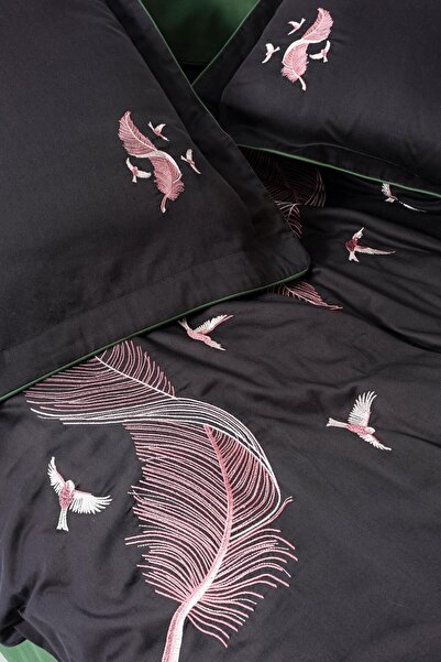 VAROL Σετ Παπλωματοθήκη με κεντητό βαμβακερό σατέν