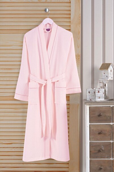 VAROL Dama Serisi Kimono Yaka Pike Bornoz Sabahlık