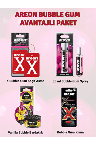 Areon Bubble Gum Avantajlı Paket