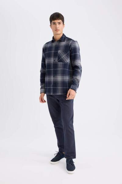 DeFacto Winter Chino Trousers Regular Fit Pocket Straight Leg
