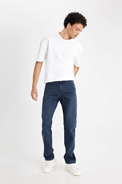 DeFacto Sergio Regular Fit Normal Kalıp Normal Bel Boru Paça Jean Pantolon Y0369AZ24WN