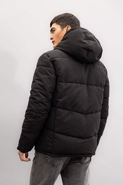 DeFacto Slim Fit down Coat Slim Fit Hooded Pocket Zippered C7437Ax24Wn