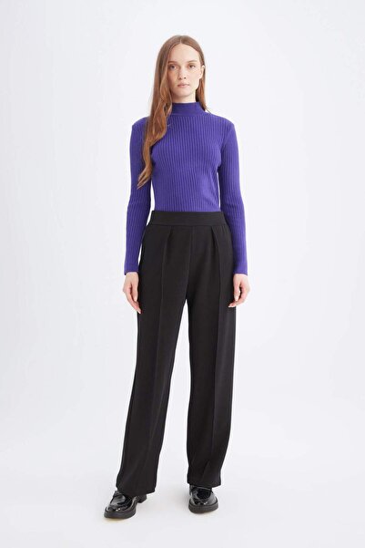 DeFacto Regular Fit Yarım Balıkçı Yaka Basic Düz Triko Kazak D9386AX24WN