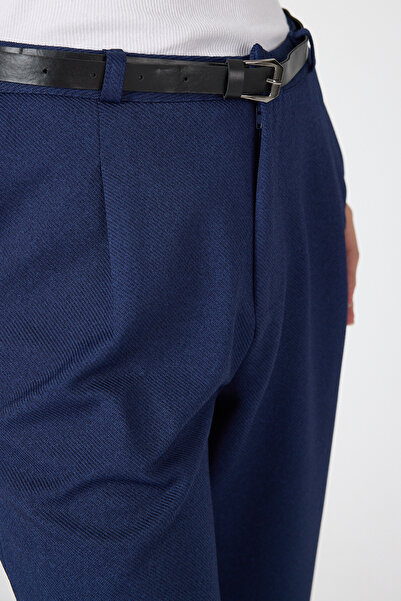 Rays Laci Pleated Belted Women's Fabric Trousers 8120A