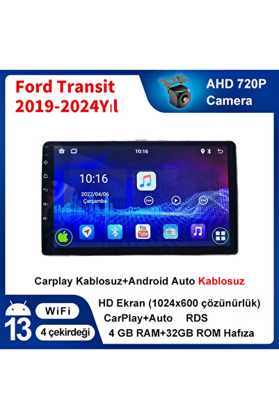 coni Ford Transit 2019-2024Yıl 4GB Ram 32GB Hafıza Multimedya Carplay Navigasyon