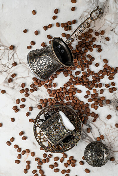 PoloChef Zamak 2 Coffee Pot Copper Color 100 Ml. 2 People