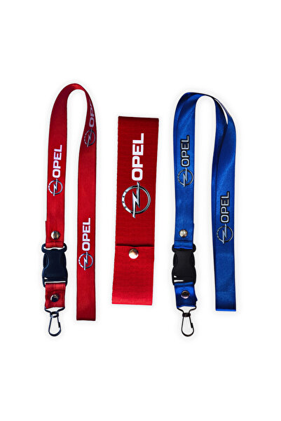 TUSBA MARKET Snur roșu pentru bara de protecție cu logo Opel // Set de curele...