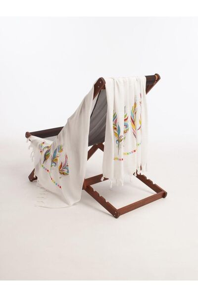 VAROL Τυπωμένη πετσέτα παραλίας Peshtemal από μπαμπού