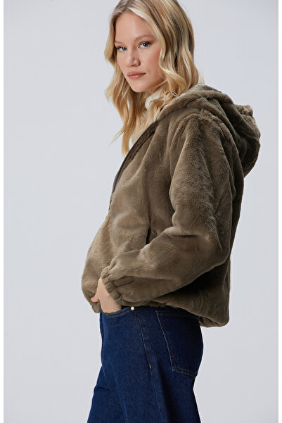 Network Haki Suni Kürk Mont