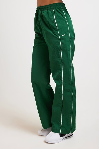 Nike Sportswear Windrunner High-Waisted Woven Open-Hem Yeşil Kadın Eşofman Altı