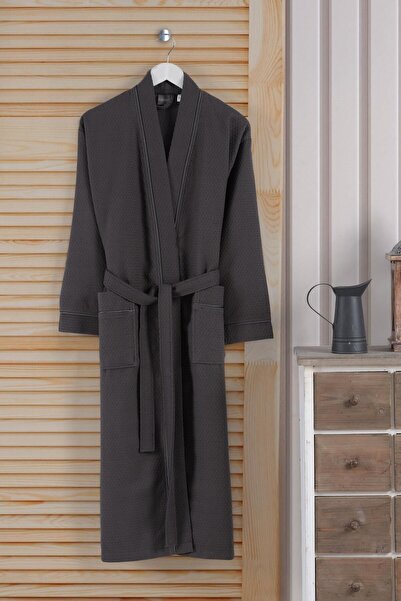VAROL Dama Serisi Kimono Yaka Pike Bornoz Sabahlık